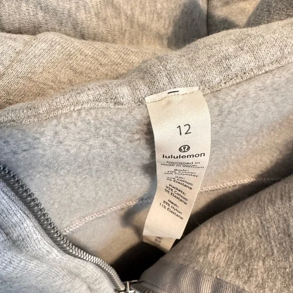 lululemon athletica Scrub Zip Up Hoodie Gray - Picture 3 of 4